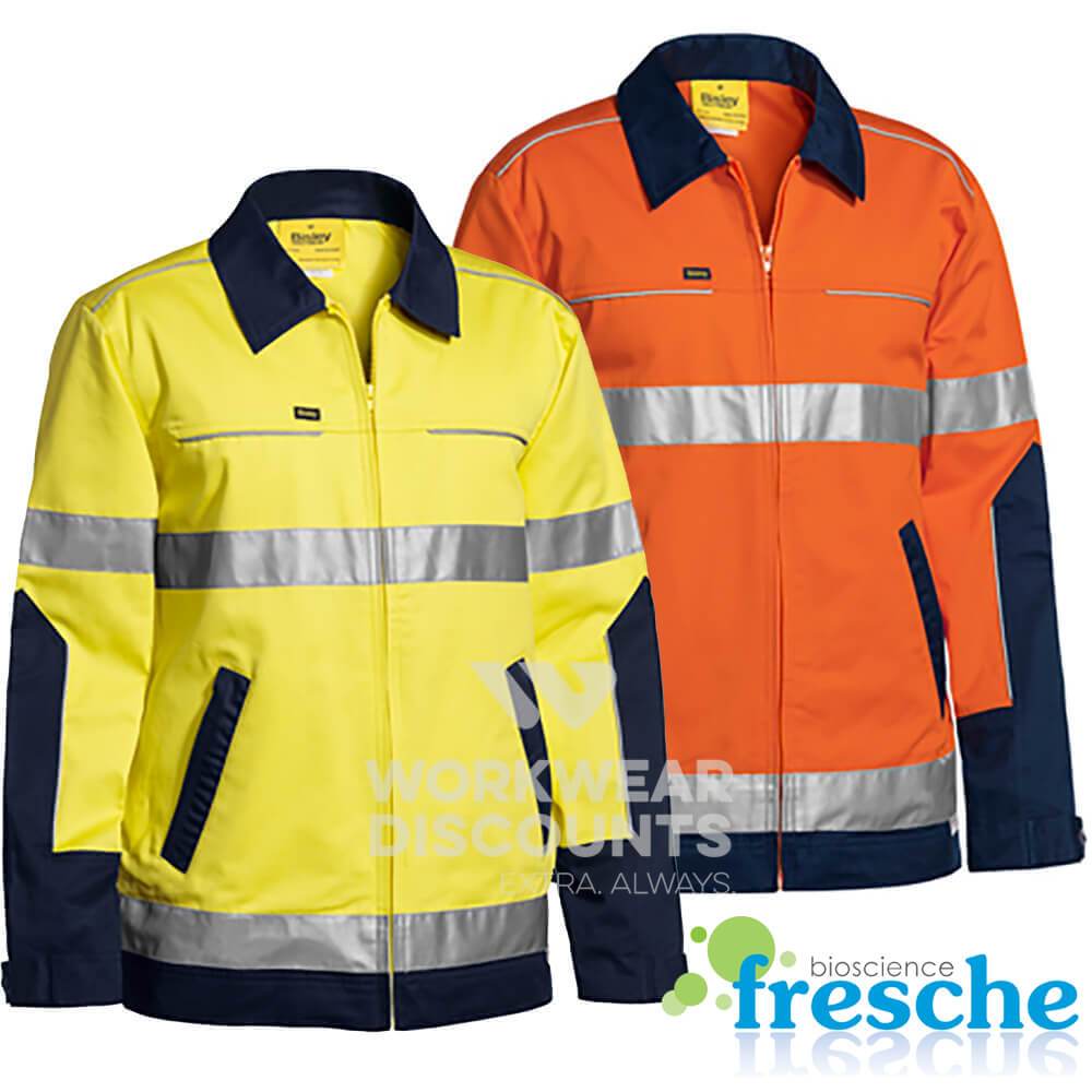 Hi vis cotton hot sale drill jacket