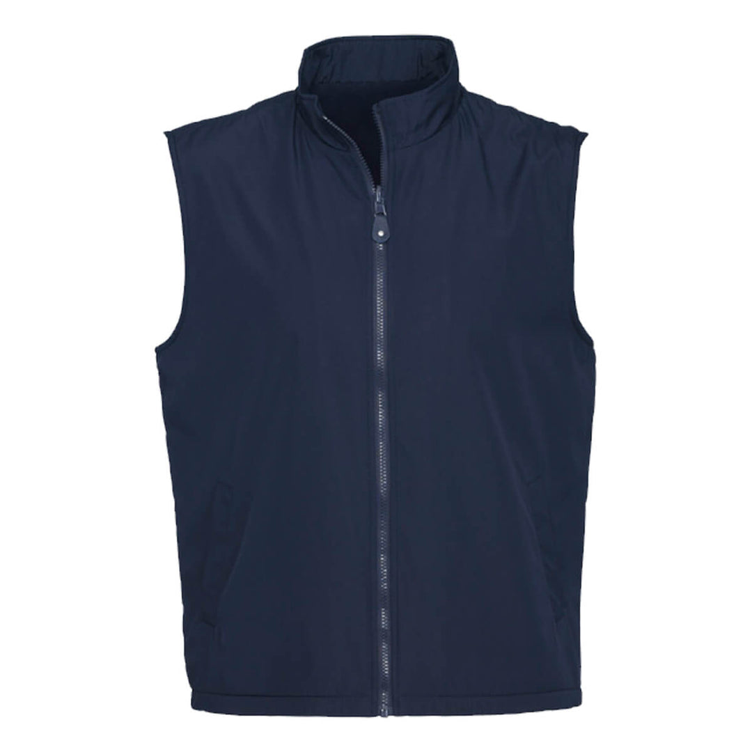 Biz Collection NV5300 Unisex Reversible Fleece Vest Navy Front