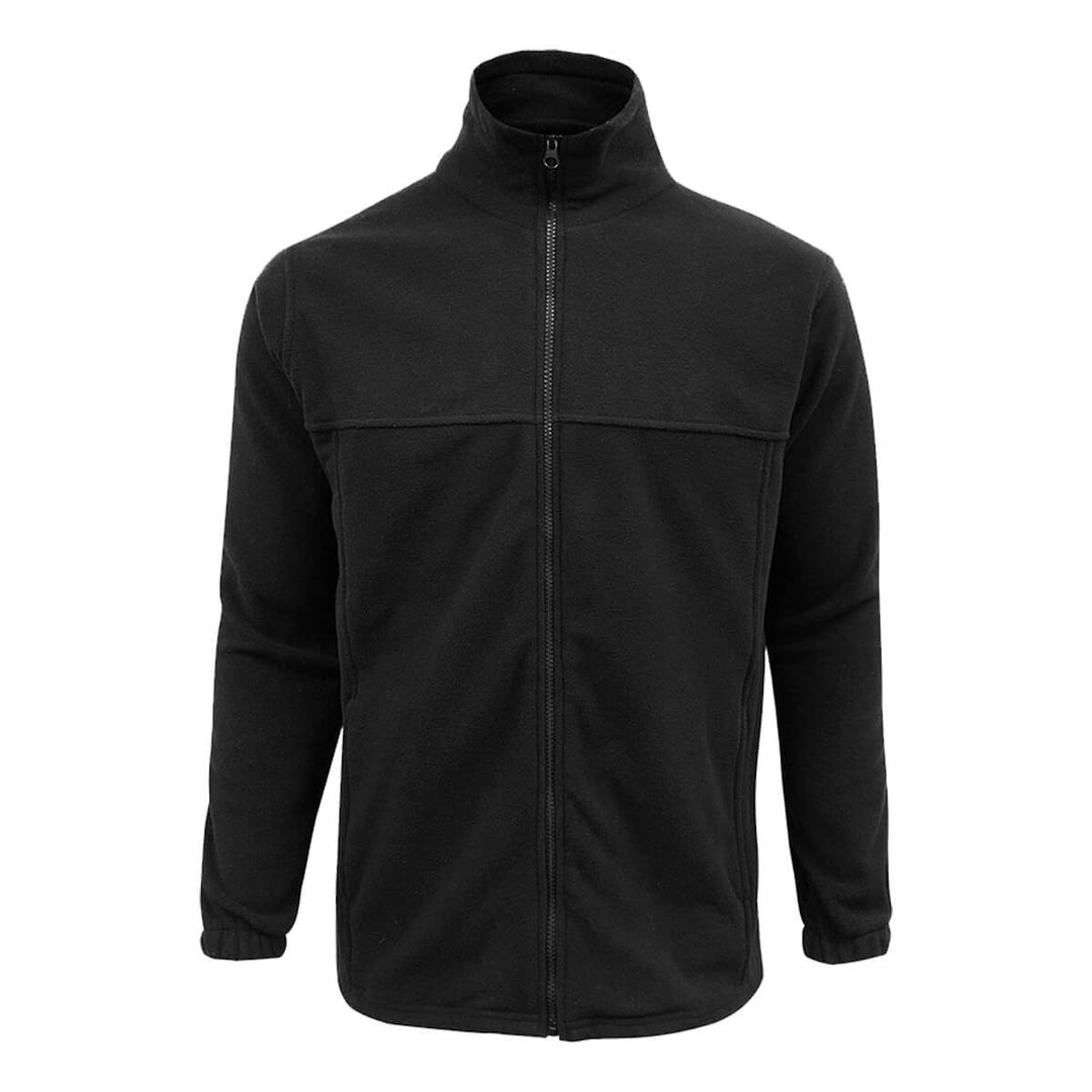 Biz Collection PF630 Mens Plain FleeceJacket Black Front