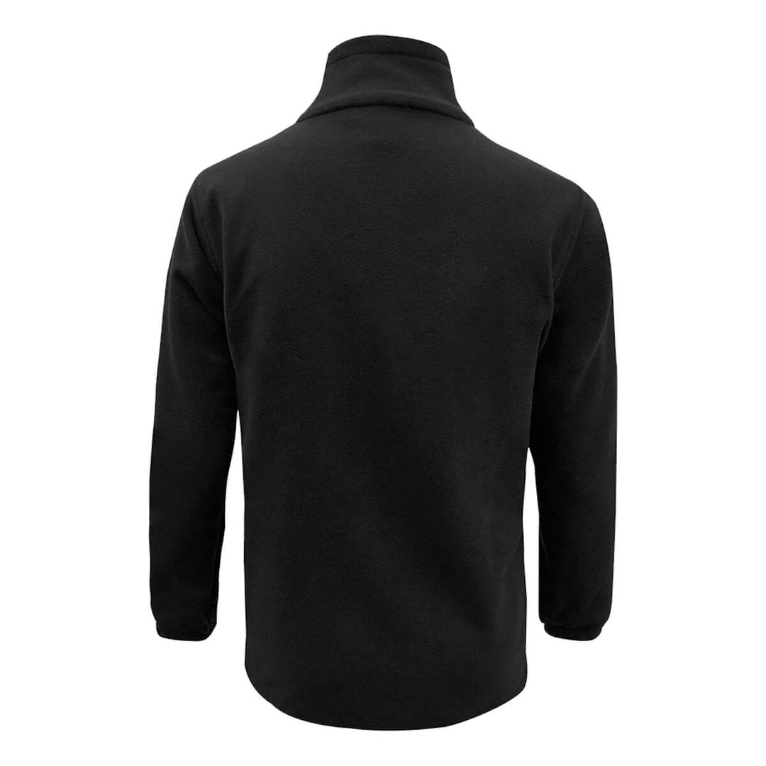 Biz Collection PF630 Mens Plain FleeceJacket Black Back