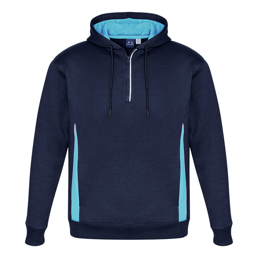 Biz Collection SW710M Renegade Adults Hoodie Navy Sky Silver Front