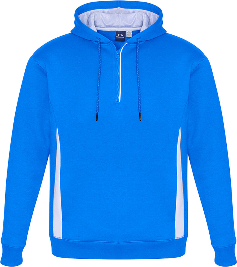 Biz Collection SW710M Renegade Adults Hoodie Royal White Silver Front