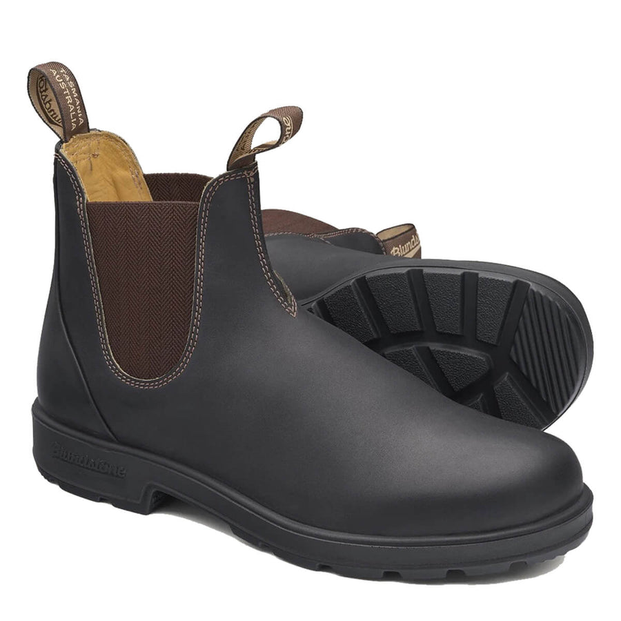 Blundstone 600 Pull On Soft Toe Work Boots Brown