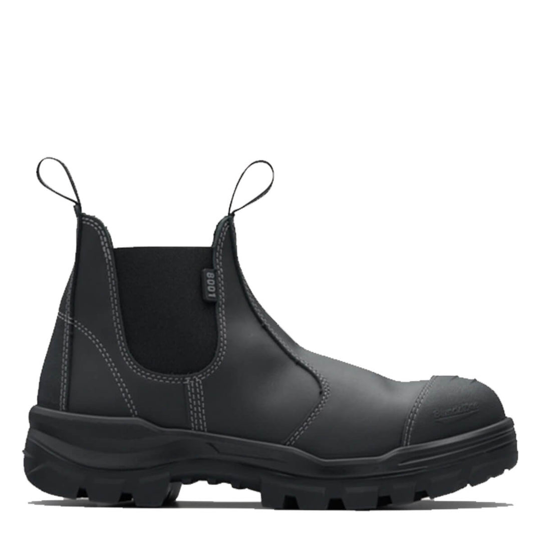 Blundstone Rotoflex 8001 Pull On Steel Cap Safety Boots Black RHS