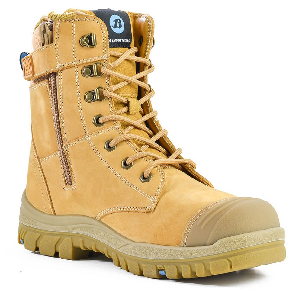 Bata Defender Zip Side Steel Cap Boots Wheat Wheat 6.5