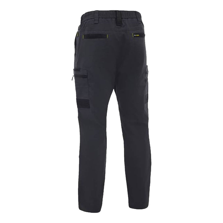 Bisley BPC6338 Flx & Move Stretch Canvas Elastic Waist Cargo Pants Charcoal Back