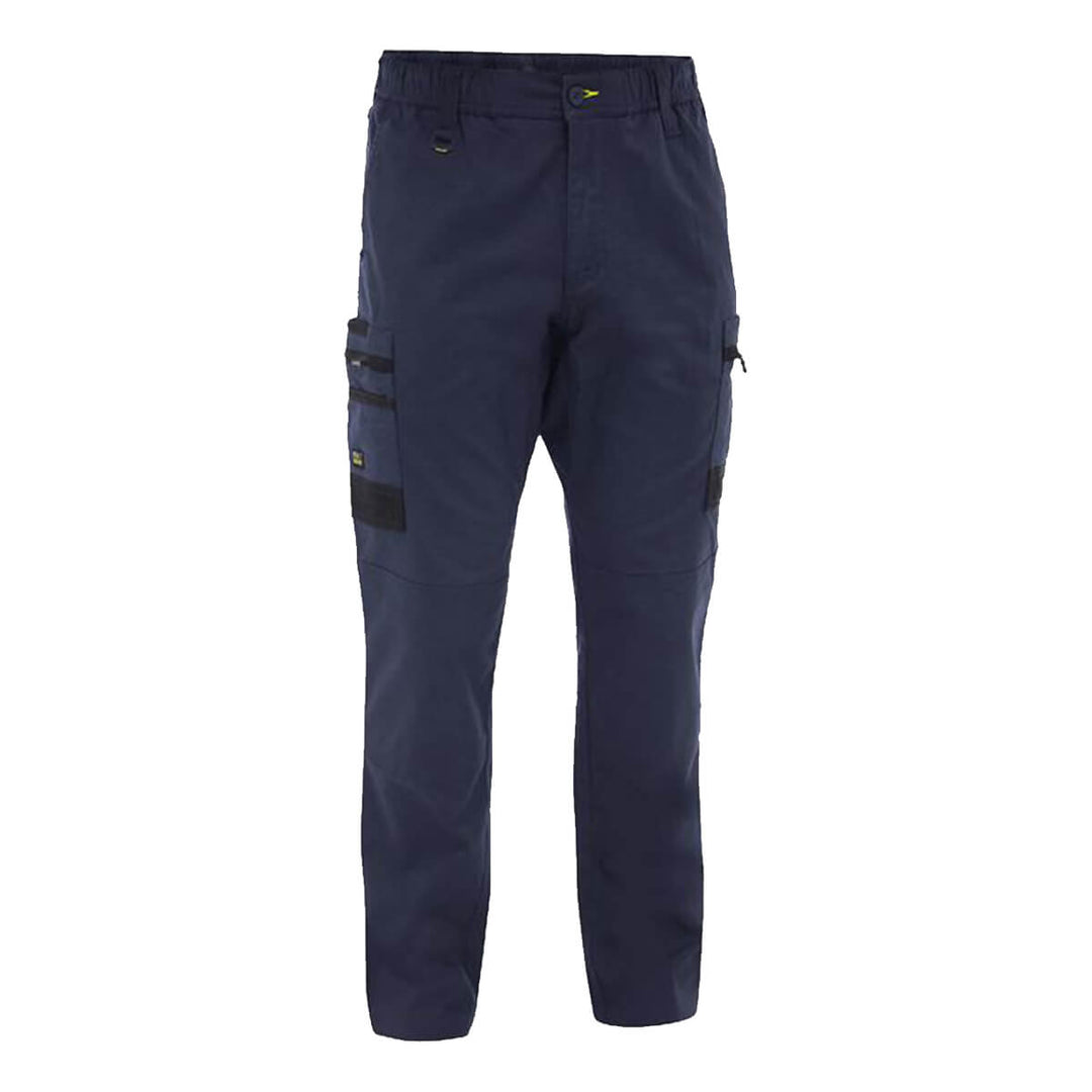 Bisley BPC6338 Flx & Move Stretch Canvas Elastic Waist Cargo Pants Navy