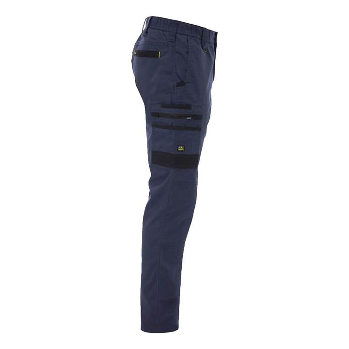 Bisley BPC6338 Flx & Move Stretch Canvas Elastic Waist Cargo Pants Navy RHS