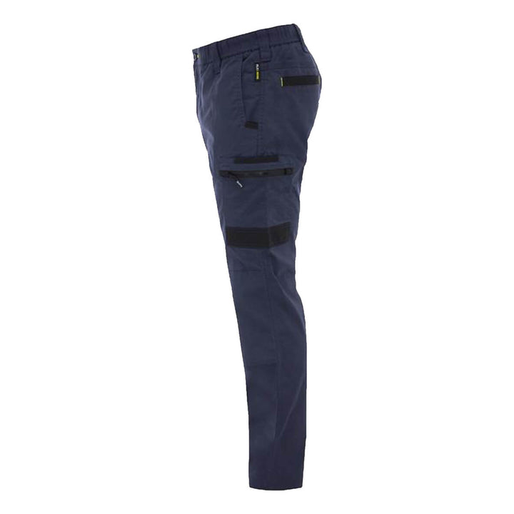 Bisley BPC6338 Flx & Move Stretch Canvas Elastic Waist Cargo Pants Navy LHS