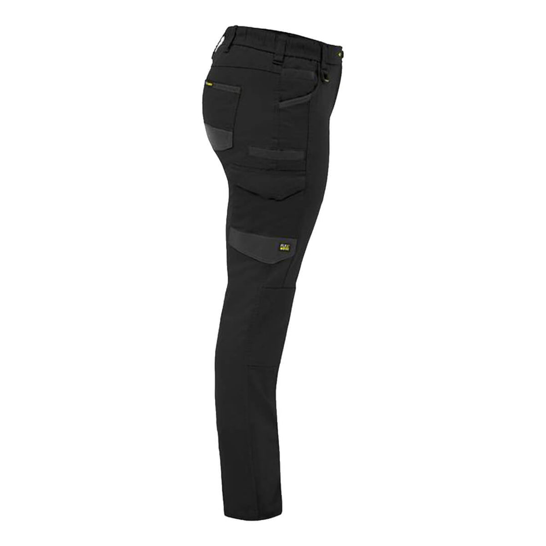 Bisley BPCL6338 Women's Flx & Move Stretch Canvas Elastic Waist Cargo Pants Black RHS