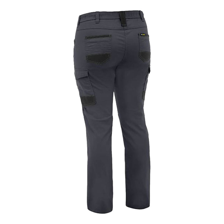 Bisley BPCL6338 Women's Flx & Move Stretch Canvas Elastic Waist Cargo Pants Charcoal Back