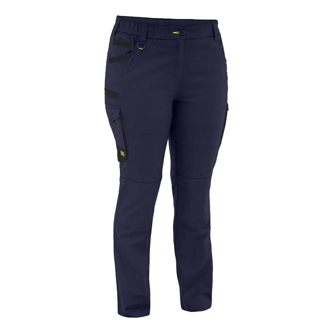 Bisley BPCL6338 Women's Flx & Move Stretch Canvas Elastic Waist Cargo Pants Navy