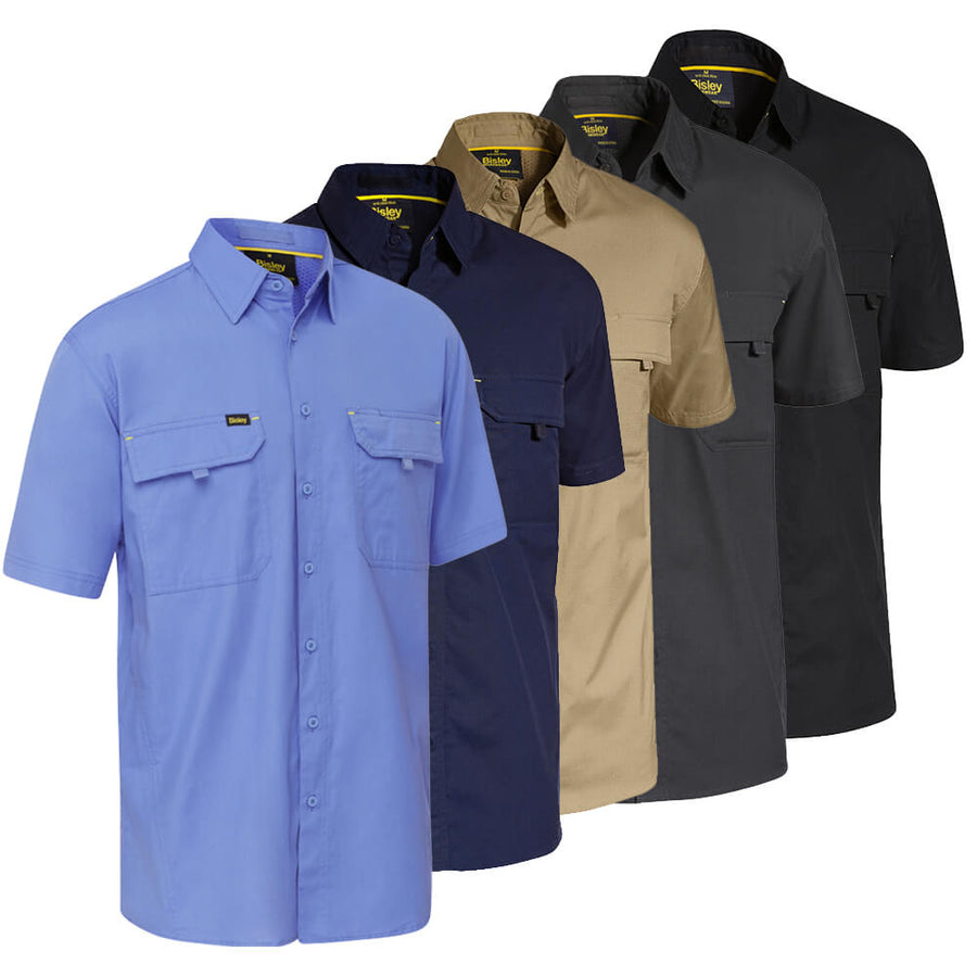 Bisley BS1414 Airflow Ripstop Vented Work Shirt Short Sleeve