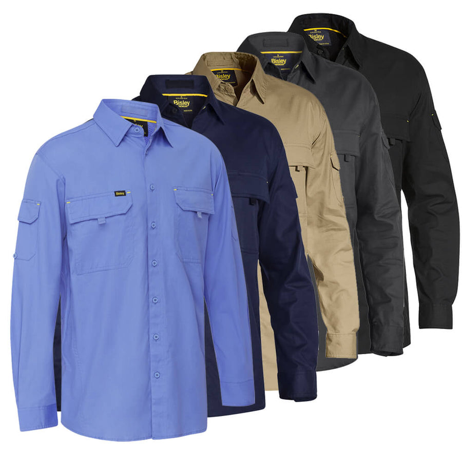 Bisley BS6414 Airflow Ripstop Vented Shirt Long Sleeve