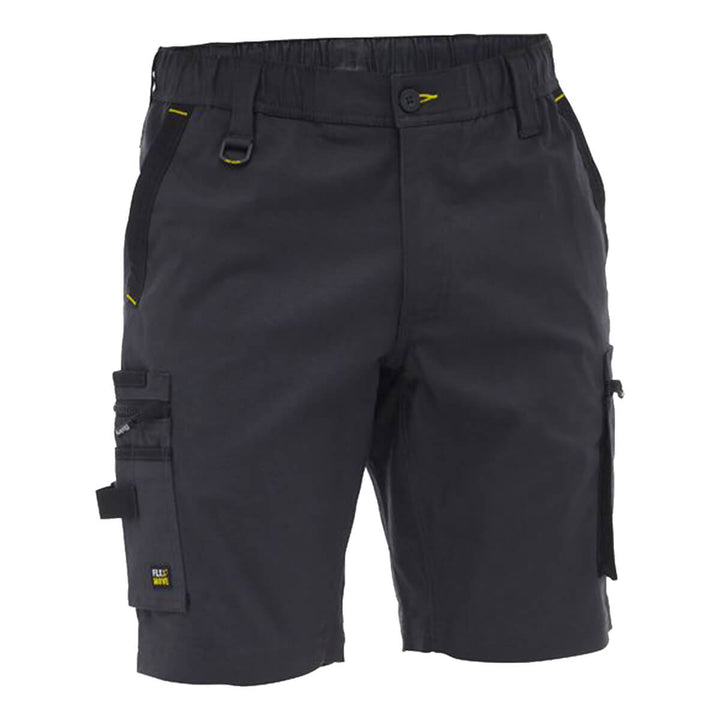 Bisley BSHC1338 Flx & Move Elastic Waist Cargo Short Charcoal