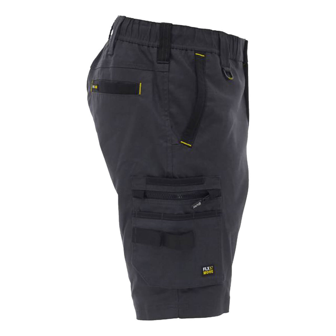 Bisley BSHC1338 Flx & Move Elastic Waist Cargo Short Charcoal RHS