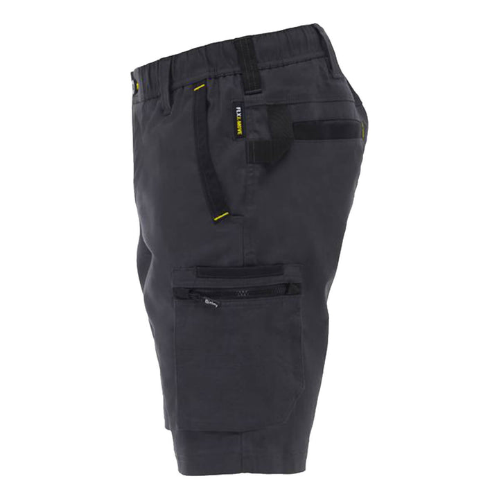 Bisley BSHC1338 Flx & Move Elastic Waist Cargo Short Charcoal LHS