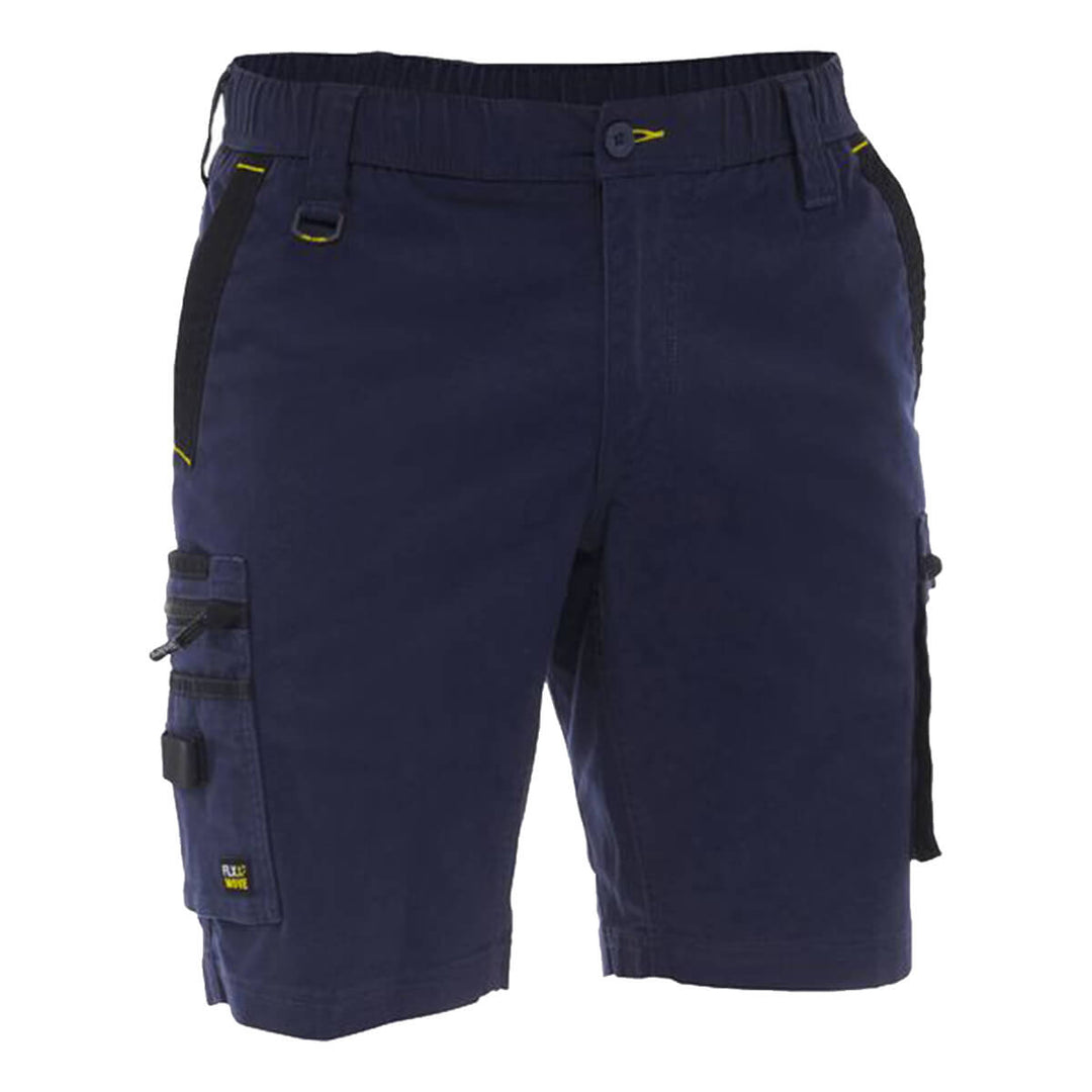 Bisley BSHC1338 Flx & Move Elastic Waist Cargo Short Navy