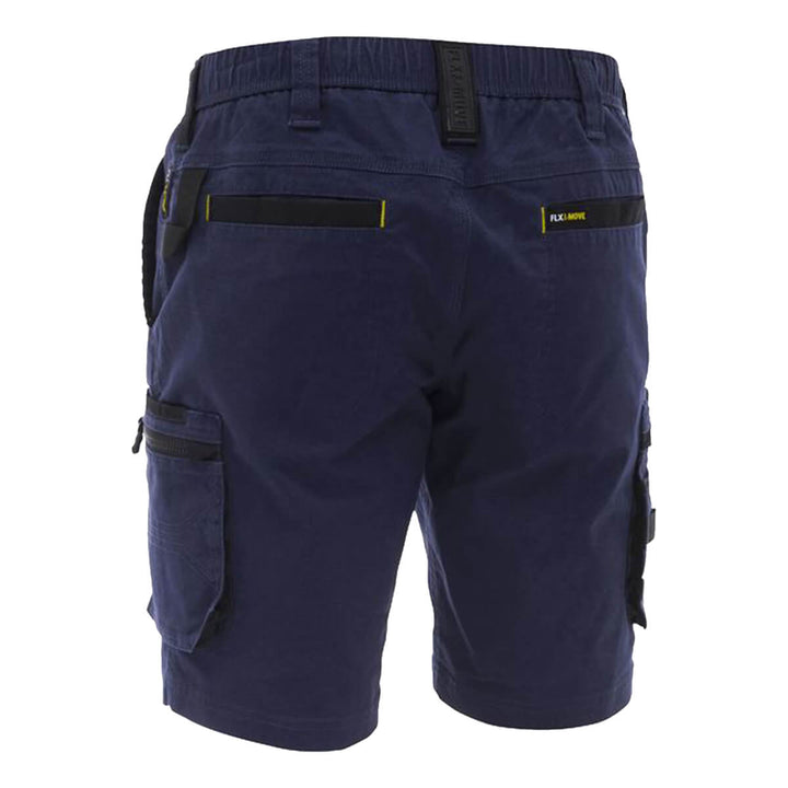 Bisley BSHC1338 Flx & Move Elastic Waist Cargo Short Navy Back