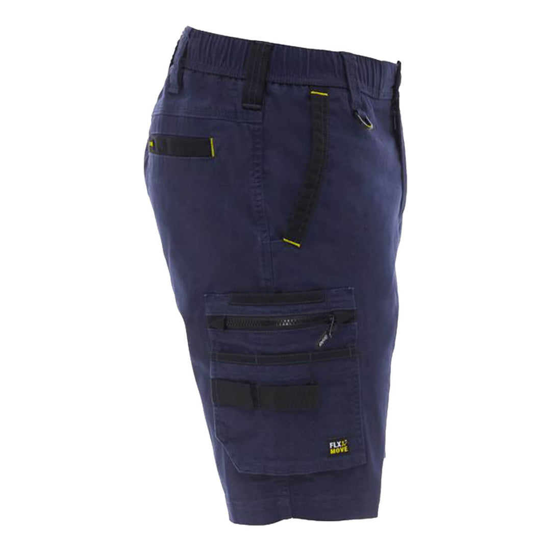 Bisley BSHC1338 Flx & Move Elastic Waist Cargo Short Navy RHS