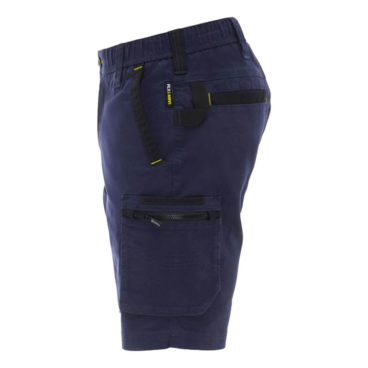 Bisley BSHC1338 Flx & Move Elastic Waist Cargo Short Navy LHS