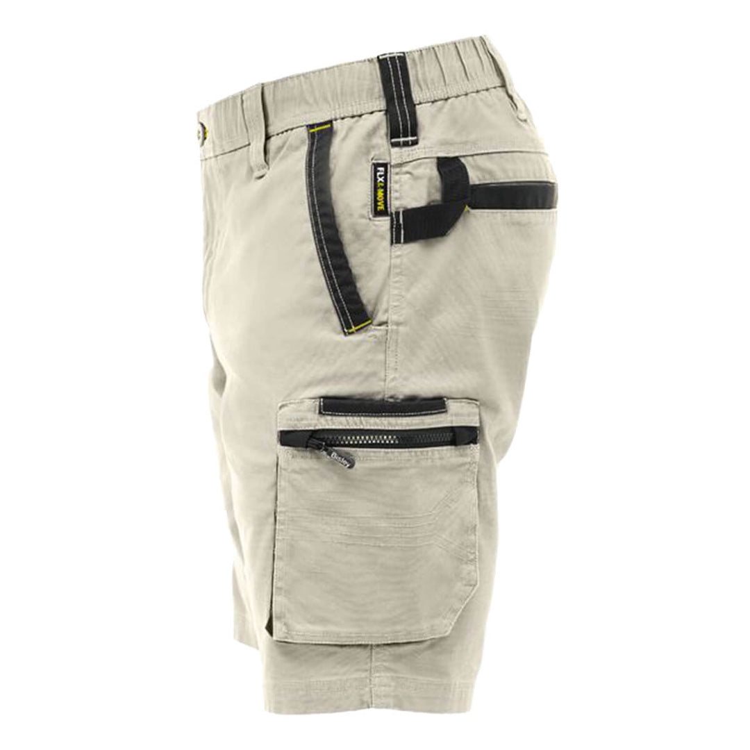 Bisley BSHC1338 Flx & Move Elastic Waist Cargo Short Stone LHS