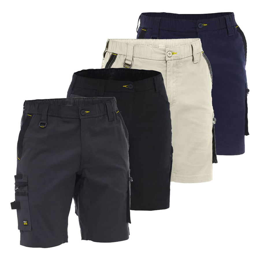 Bisley BSHC1338 Flx & Move Elastic Waist Cargo Short