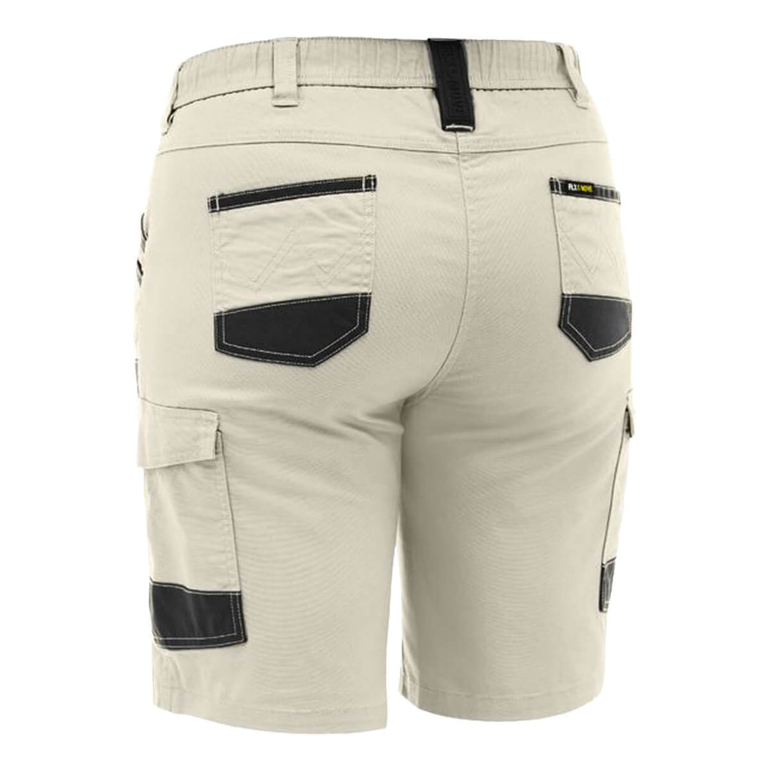 Bisley BSHL1338 Women's Flx & Move Elastic Waist Cargo Short Stone Back