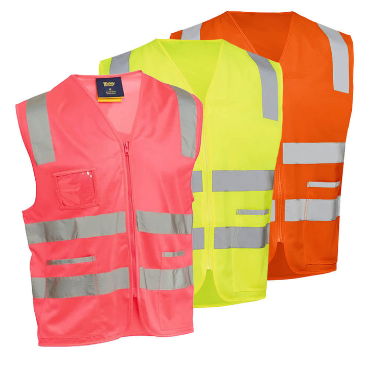 Bisley BV0341T Hi-Vis Taped Safety Zip Vest