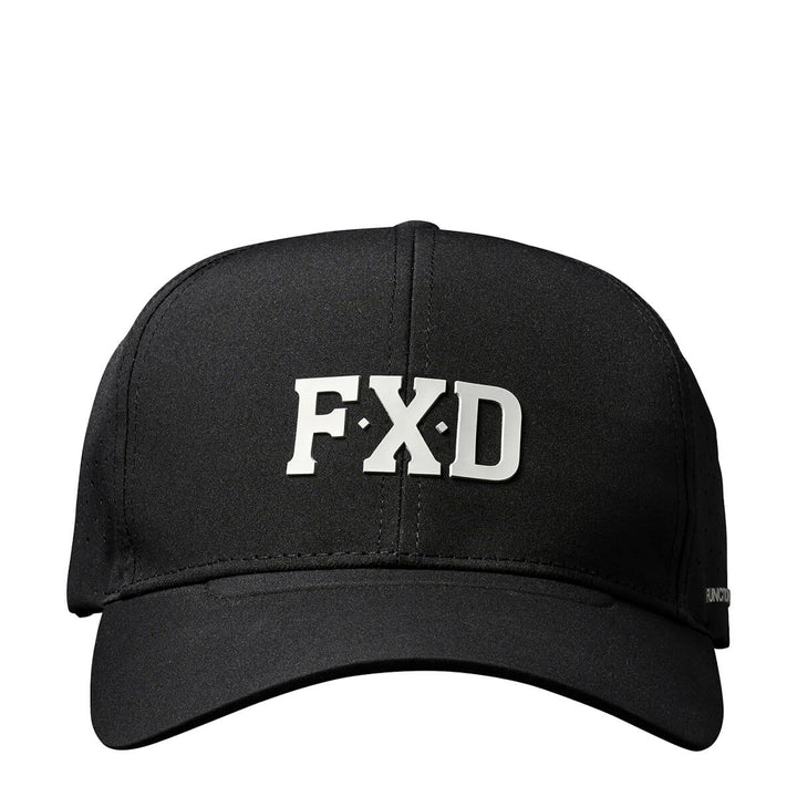 FXD CP12 Tech Baseball Cap Black Big Logo View 2