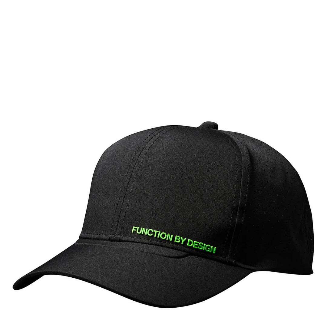 FXD CP12 Tech Baseball Cap Black Small Logo View 1