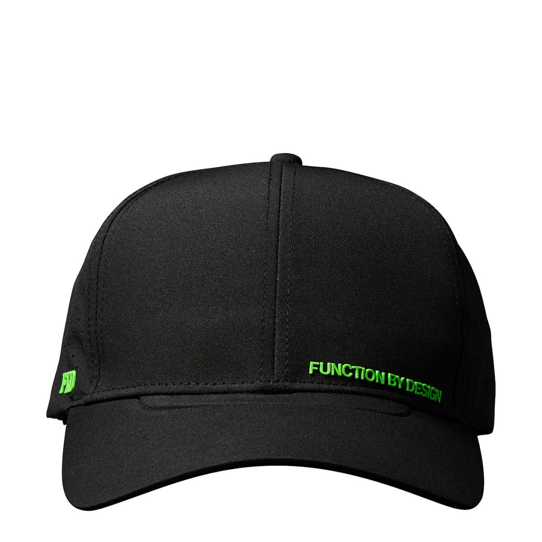 FXD CP12 Tech Baseball Cap Black Small Logo View 2