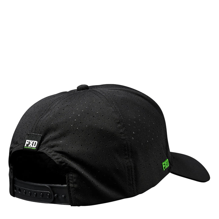 FXD CP12 Tech Baseball Cap Black Small Logo View 3