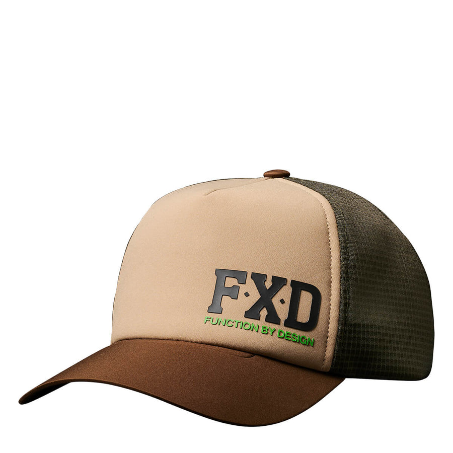 FXD CP13 Trucker Cap Khaki View 1