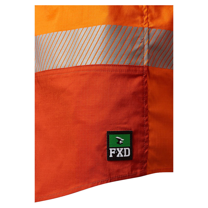 FXD LSH2T Mens Hi-Vis Taped Shirt Orange Logo