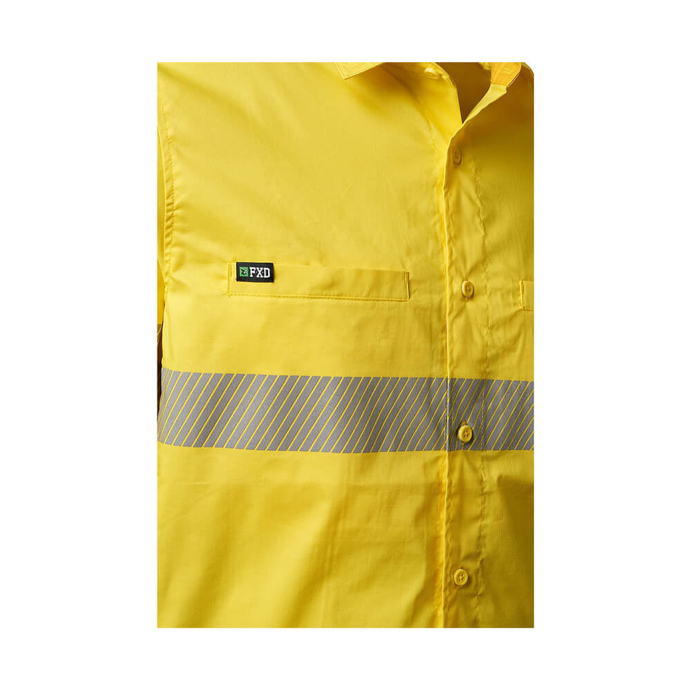 FXD LSH2T Mens Hi-Vis Taped Shirt Yellow Detail