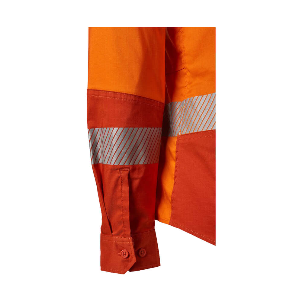 FXD LSH2WT Womens Hi-Vis Taped Shirt Orange Sleeve Detail