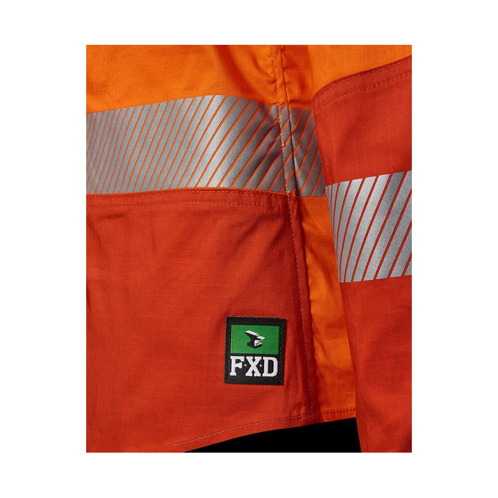 FXD LSH2WT Womens Hi-Vis Taped Shirt Orange Logo