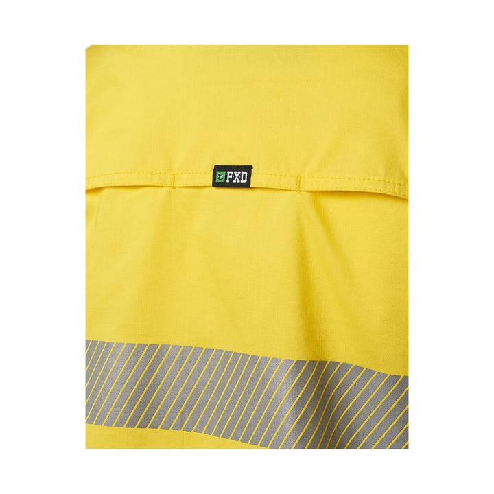 FXD LSH2WT Womens Hi-Vis Taped Shirt Yellow Back Logo