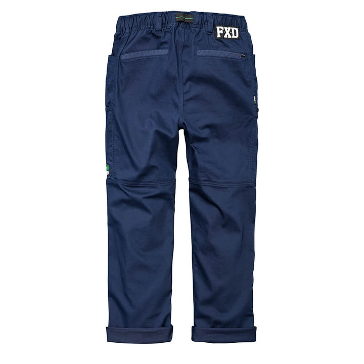 FXD WP6 360 Stretch Elastic Waist Work Pant W/Belt Navy Back