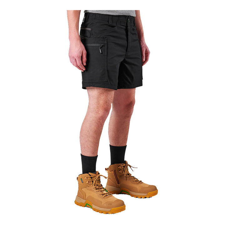 FXD WS6 Stretch Cargo Short Black RHS