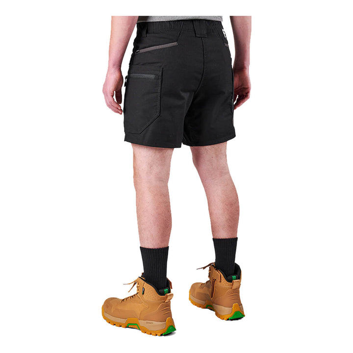 FXD WS6 Stretch Cargo Short Black Back LHS