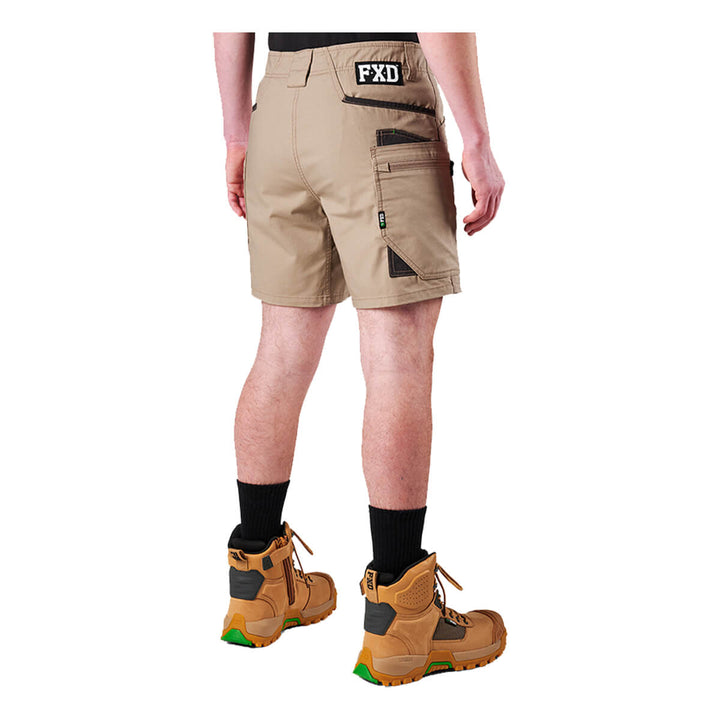 FXD WS6 Stretch Cargo Short Khaki Back RHS