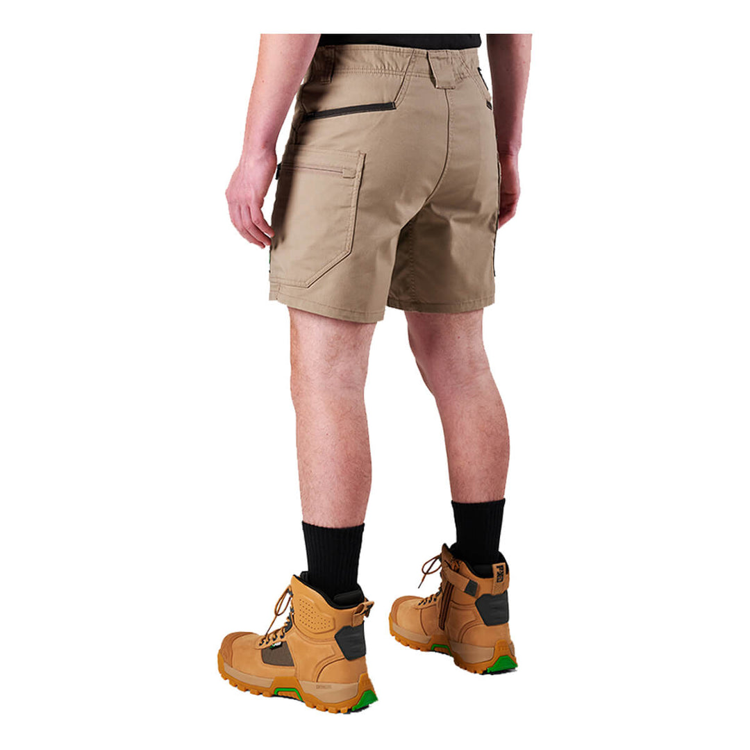 FXD WS6 Stretch Cargo Short Khaki Back LHS