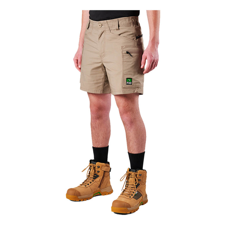 FXD WS6 Stretch Cargo Short Khaki LHS