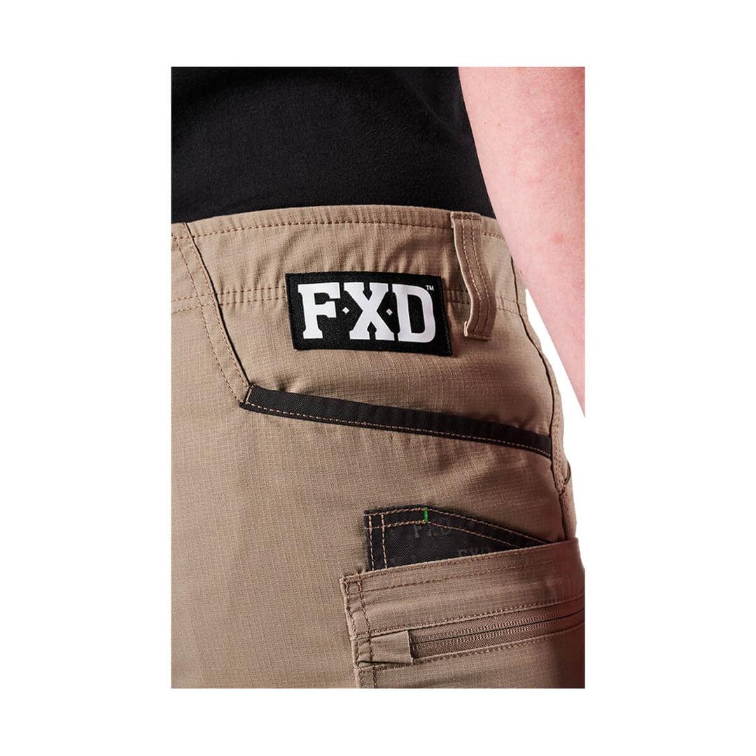 FXD WS6 Stretch Cargo Short Khaki Detail Logo