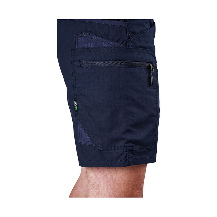 FXD WS6 Stretch Cargo Short Navy Zip Pocket