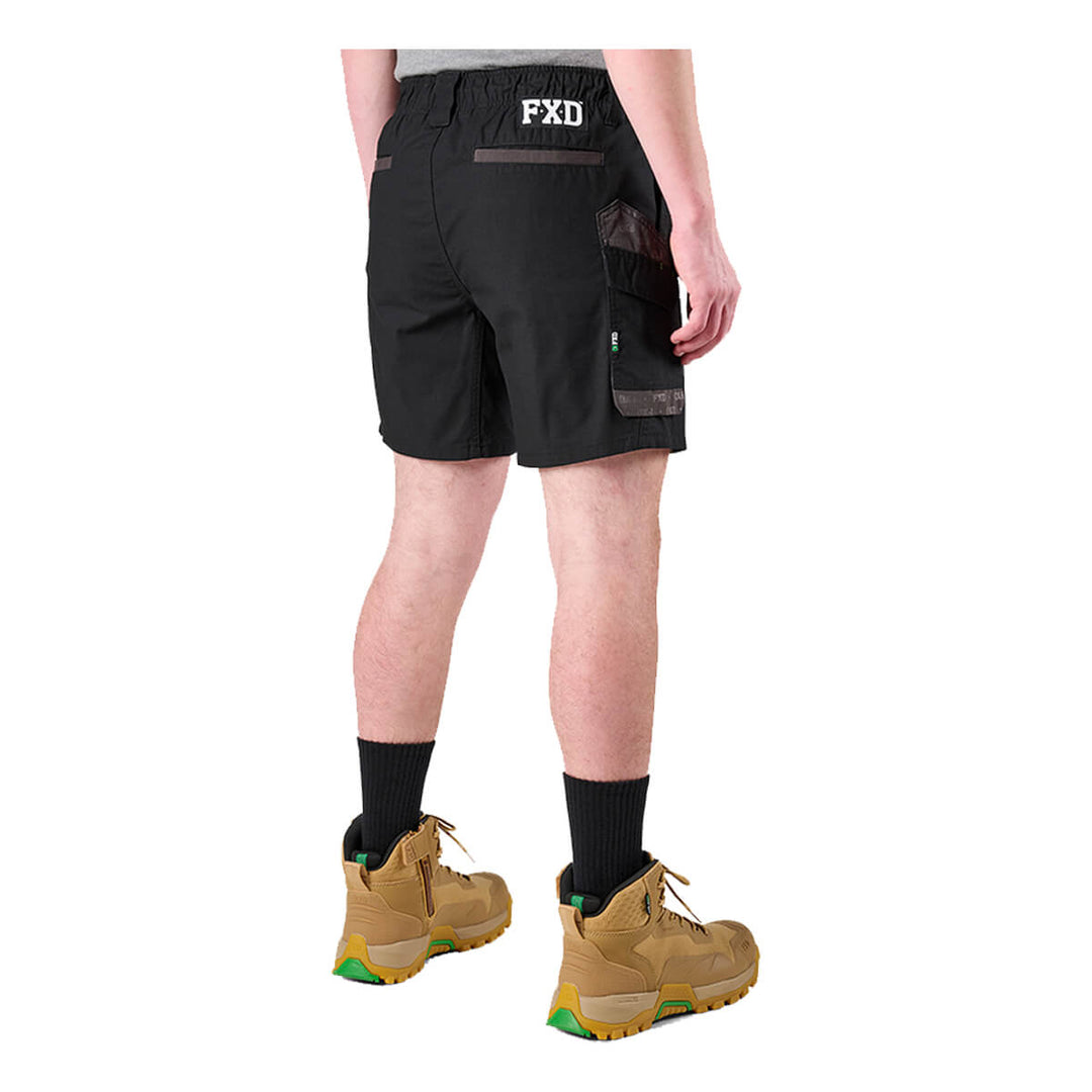 FXD WS7 Elastic Waist Utility Short Black View 3