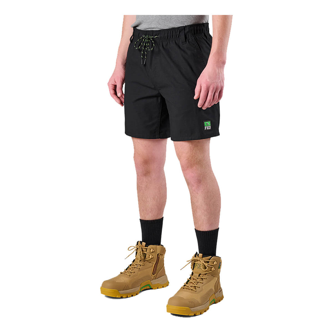 FXD WS7 Elastic Waist Utility Short Black View 5