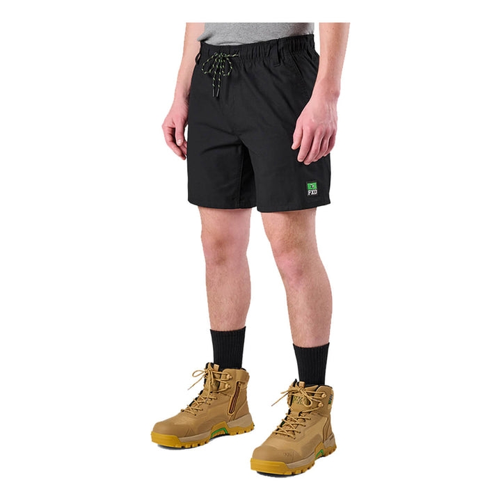 FXD WS7 Elastic Waist Utility Short Black View 5